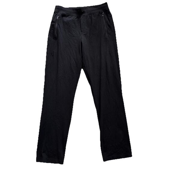 Lululemon Mens Knit Sweatpants Pants Sz L Running Stripes Logo - Picture 1 of 7